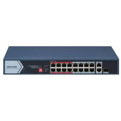 Switch mạng thông minh 16 cổng PoE HIKVISION DS-3E1318P-EI/M