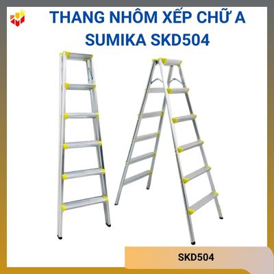 Thang nhôm xếp chữ A Sumika SKD504