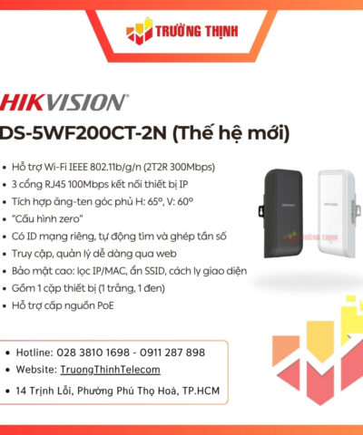 Bộ thu phát sóng HIKVISION DS-5WF200CT-2N không dây