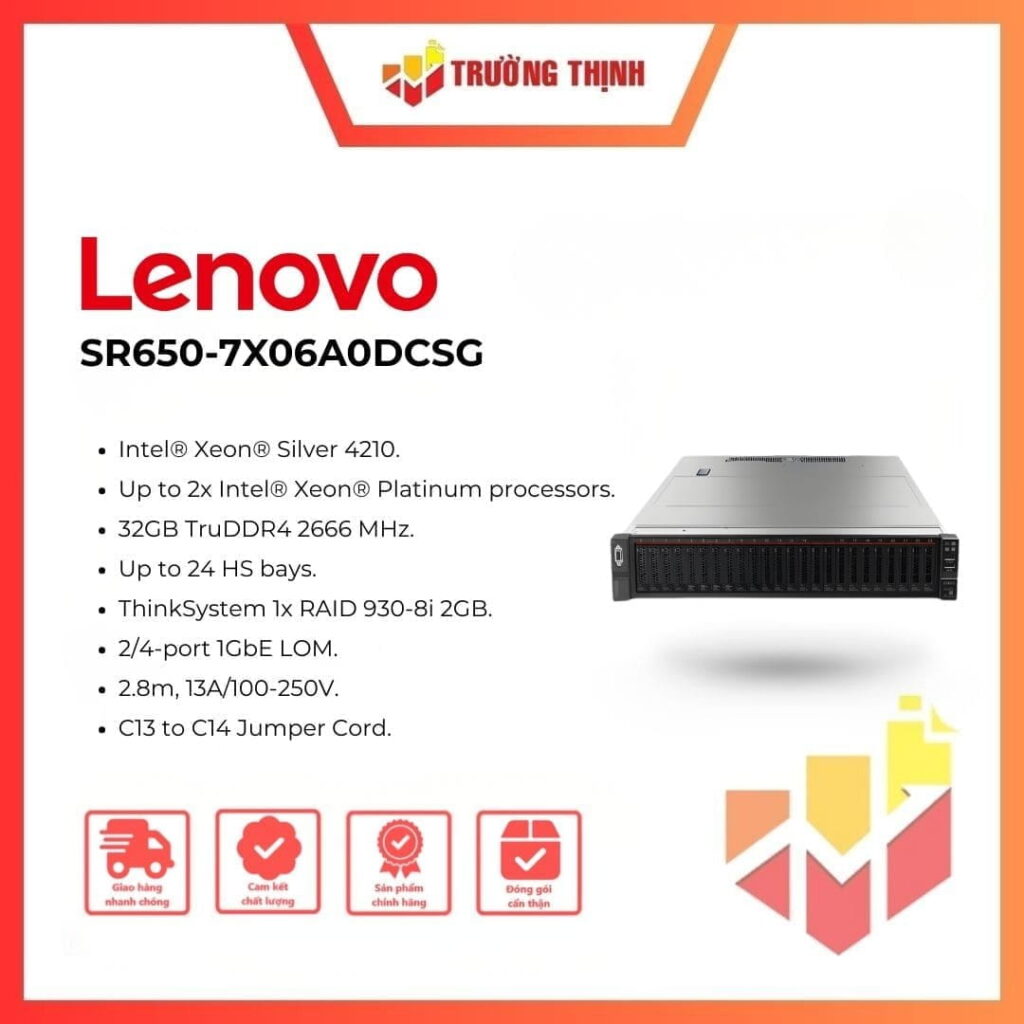 Máy chủ Lenovo ThinkSystem SR650-7X06A0DCSG