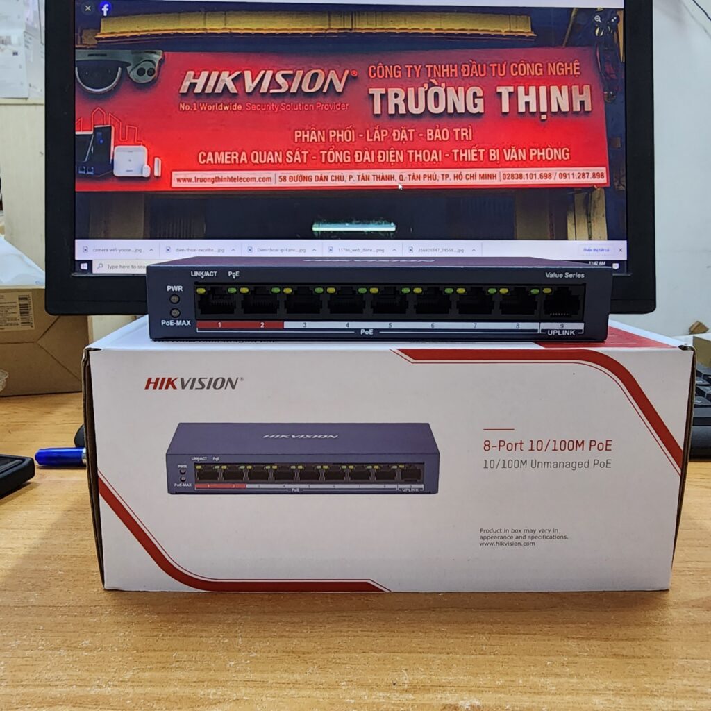Switch PoE HIKVISION DS-3E0109P-E/M(B)