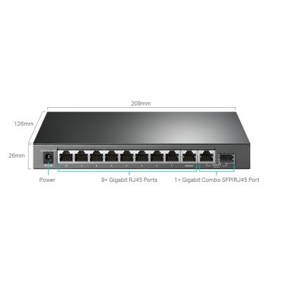 Switch PoE+ TP-LINK TL-SG1210MPE
