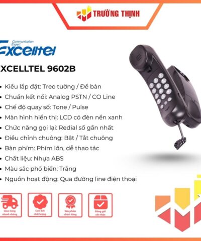 Điện thoại bàn, treo tường Excelltel 9602B chính hãng