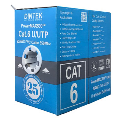 Cáp mạng Dintek CAT.6 UTP (1101-04032, 305 mét/thùng)