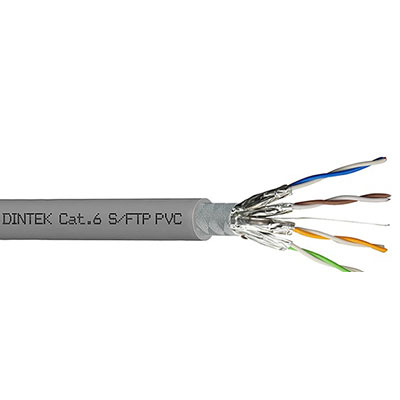 Cáp mạng Dintek CAT.6 S/FTP (1107-04009, 305 mét/cuộn)