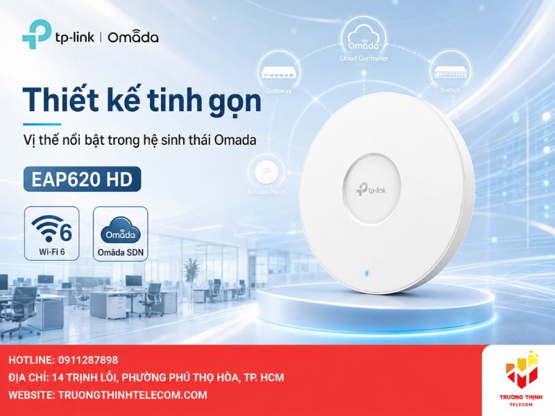 Tổng quan về thiết kế và vị thế của EAP620 HD trong hệ sinh thái Omada