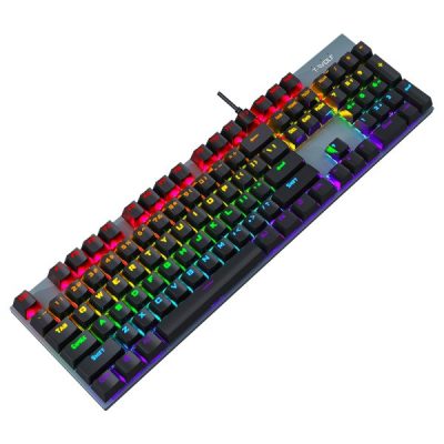 Bàn phím cơ Gaming T-WOLF T17 LED RGB Black