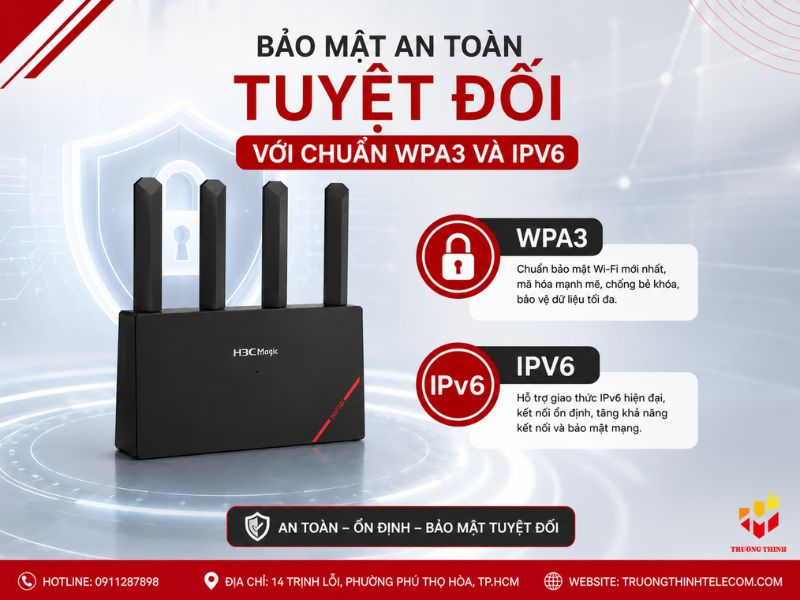 Bảo mật an toàn tuyệt đối với chuẩn WPA3 và IPv6