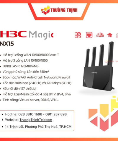 Router Wifi 6 tốc độ 1500Mbps H3C Magic NX15