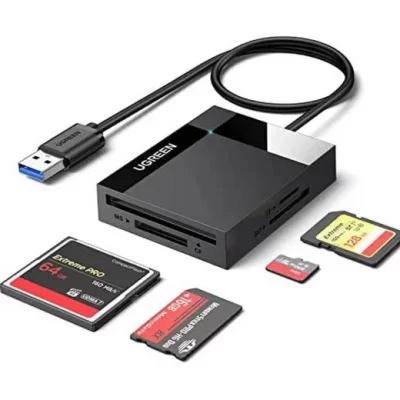 Đầu đọc thẻ Ugreen 30333 USB 3.0 dài 0.5 hỗ trợ SD/TF/MS/CF