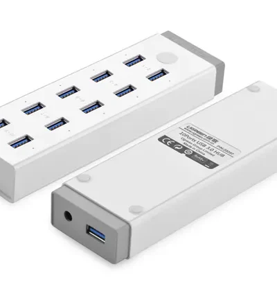 Bộ chia USB 3.0 10 cổng có nguồn 12V/5A Ugreen 20297