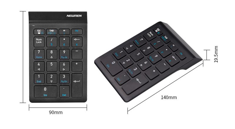 Bàn phím số không dây Newmen TK-029S