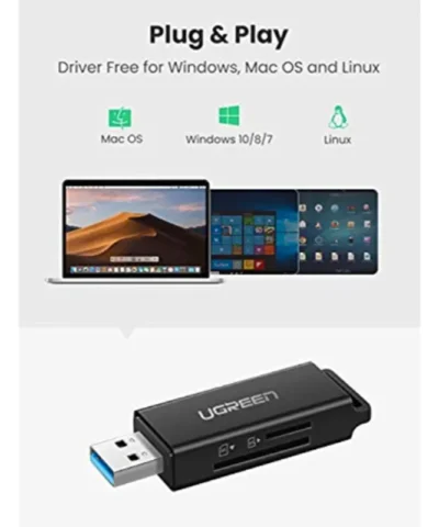 Đầu đọc thẻ nhớ SD/TF chuẩn USB 3.0 Ugreen 40752
