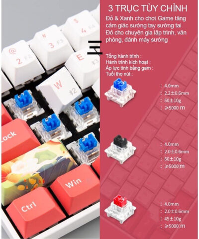 Bàn phím cơ Newmen GM610 Cherry