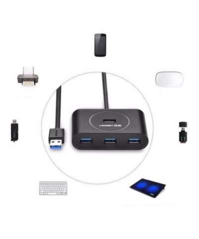 Bộ Chia 4 cổng USB 3.0 Ugreen 50263 dài 25cm