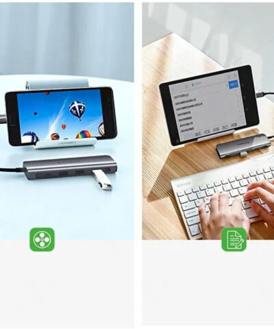 Bộ  chuyển Ugreen 50209 USB-C sang HDMI + 3 cổng USB3.0