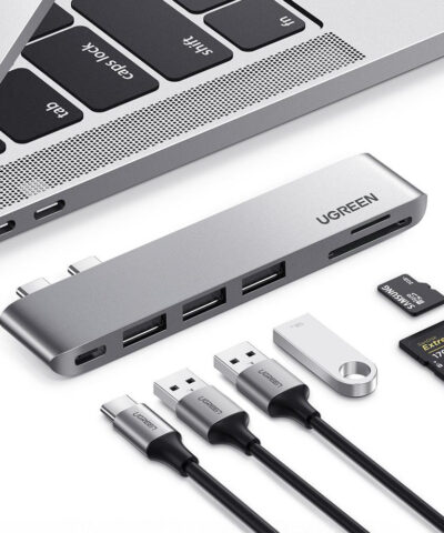 Bộ chuyển đổi Ugreen 60560 Type C Sang USB+SD/TF+PD