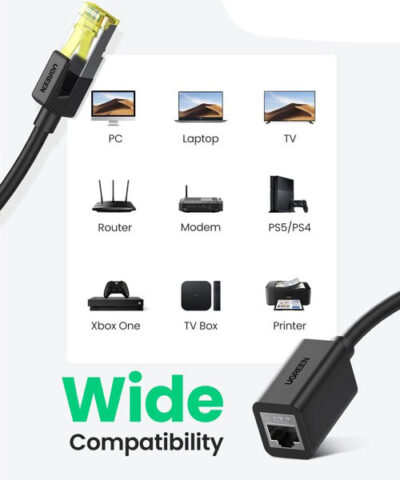 Cáp mạng Cat7 nối dài 2M âm dương Ugreen 80413
