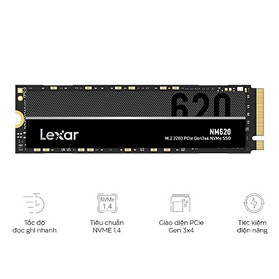 Ổ cứng SSD LEXAR NM620 2TB M.2 2280 PCIE 3.0X4 (LNM620X002T-RNNNG)