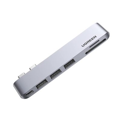 Bộ chuyển đổi Ugreen 60560 Type C Sang USB+SD/TF+PD