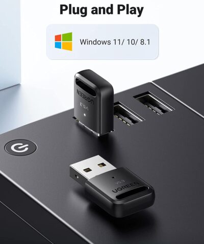 Thiết bị USB Bluetooth 5.3 Dongle cho PC Ugreen 90225