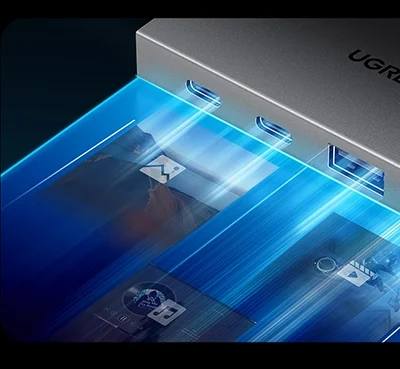 Bộ chia Ugreen 30758 USB Type-C ra 2 USB Type-C và 2 USB Type-A 3.1