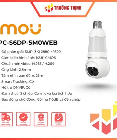 Camera Wifi 5MP iMOU IPC-S6DP-5M0WEB (Bulb cam 5MP)