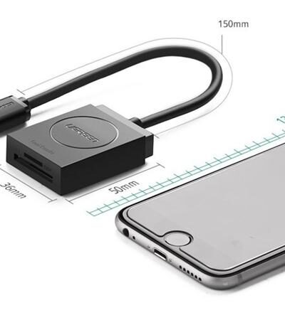 Đầu đọc thẻ nhớ Micro SD/SD chuẩn USB 3.0 Ugreen 20250