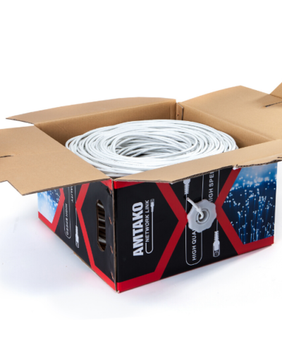 Cáp mạng Cat5e UTP AMTAKO 5888 dây trắng 305m