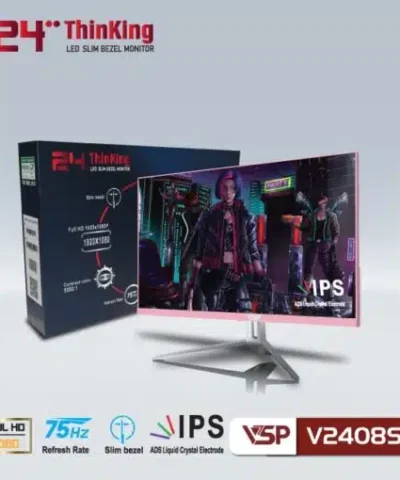 Màn hình LCD VSP V2408S Màu Hồng (24 inch/ FHD/ 75Hz/ IPS) 