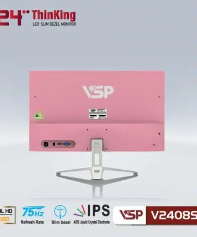 Màn hình LCD VSP V2408S Màu Hồng (24 inch/ FHD/ 75Hz/ IPS) 