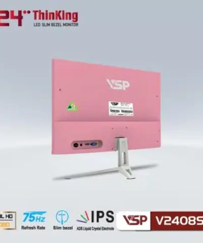 Màn hình LCD VSP V2408S Màu Hồng (24 inch/ FHD/ 75Hz/ IPS) 