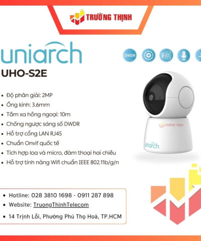 Camera IP WIFI thân trụ 2MP UNIARCH UHO-S2E