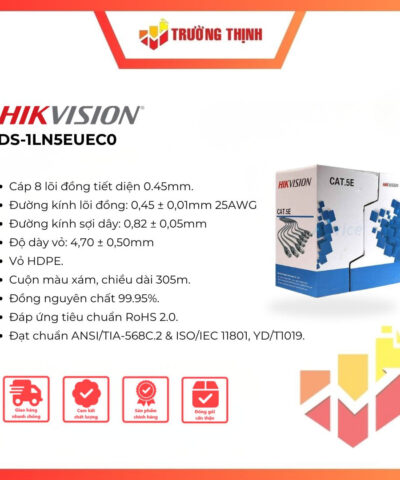 Cáp mạng CAT5E HIKVISION DS-1LN5EUEC0 chính hãng