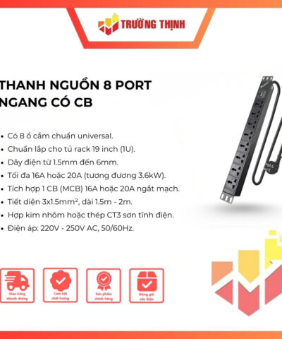 THANH NGUỒN 8 PORT KHÔNG CB