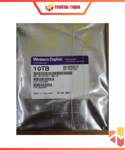 Ổ Cứng Western 10TB Purple WD102PURX 3.5 inch, 7200RPM