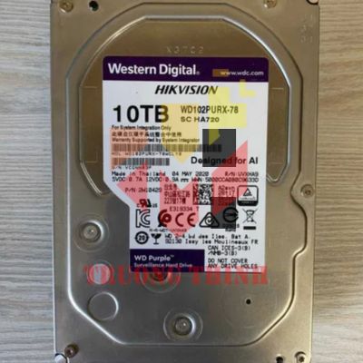 Ổ Cứng Western 10TB Purple WD102PURX 3.5 inch, 7200RPM