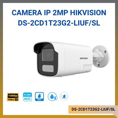 Camera IP thân trụ 2MP HIKVISION DS-2CD1T23G2-LIUF/SL