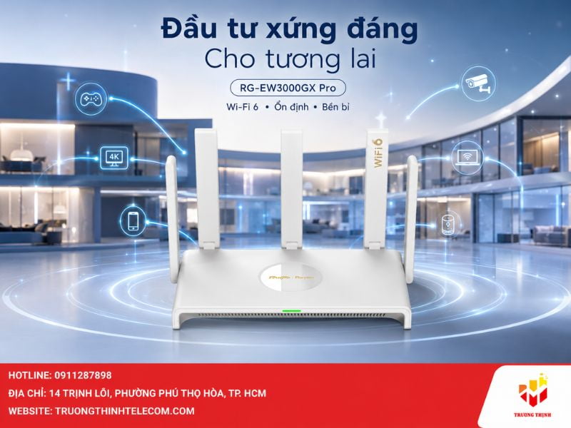 Tại sao RG-EW3000GX Pro là lựa chọn đầu tư xứng đáng cho tương lai?