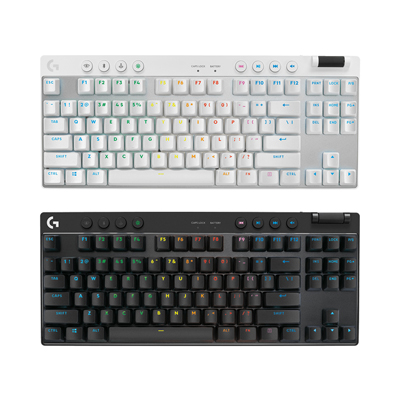 KEYBOARD LOGITECH G PRO X TKL LIGHTSPEED TACTILE GAMING (Black/ White)