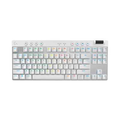 KEYBOARD LOGITECH G PRO X TKL LIGHTSPEED TACTILE GAMING (Black/ White)