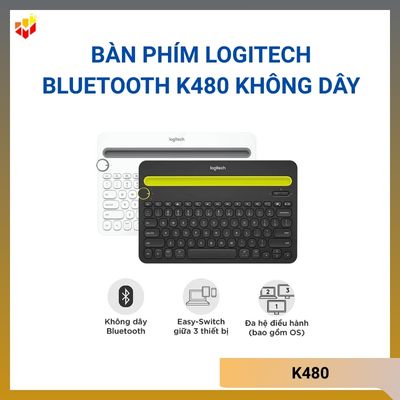 Bàn phím Logitech Bluetooth K480 không dây đa thiết bị