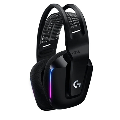 HEADSET LOGITECH G733 LIGHTSPEED WIRELESS RGB GAMING (BLACK/WHITE/LILAC)