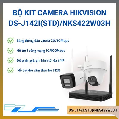 Bộ Kit camera Wifi IP 2MP HIKVISION DS-J142I(STD)/NKS422W03H
