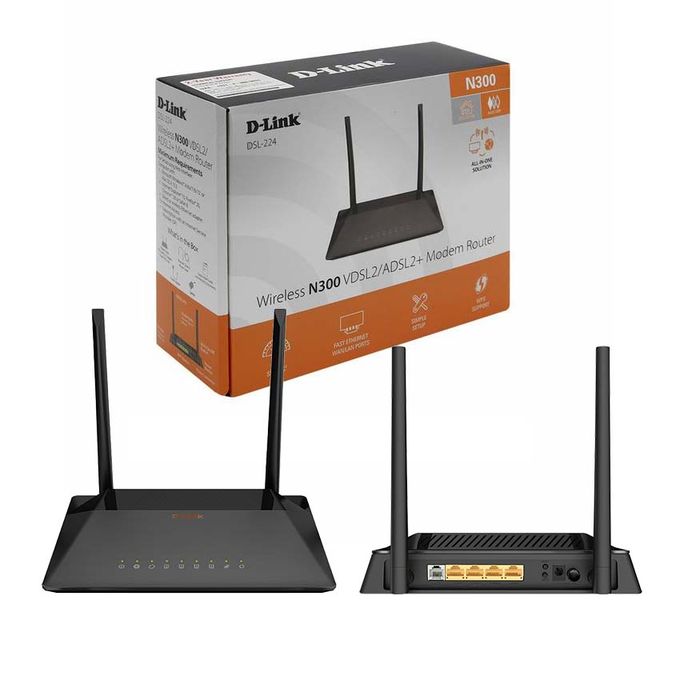 Modem Routeur sans-fil WiFi D-Link DSL-224
