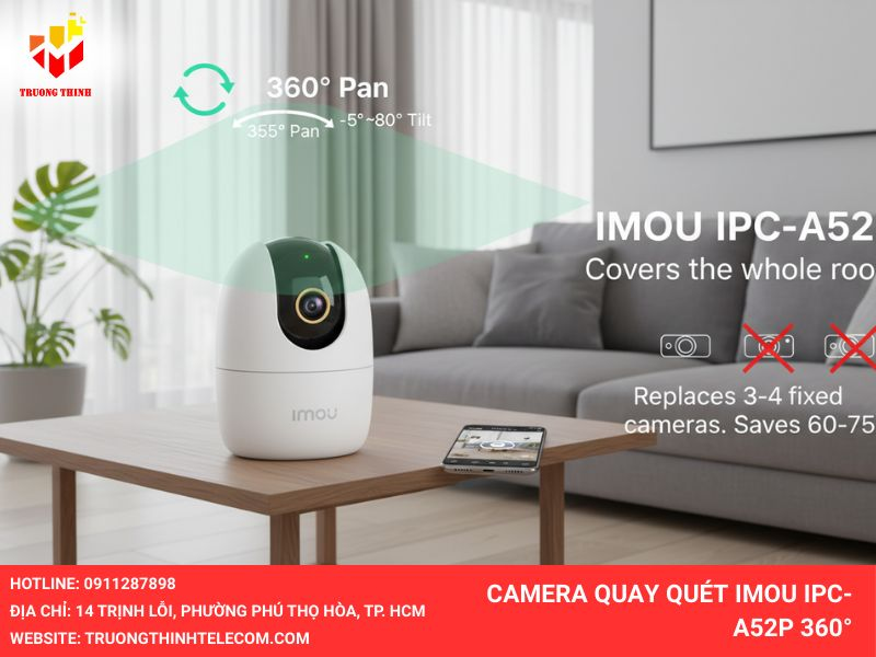 Camera quay quét IMOU IPC-A52P 360°