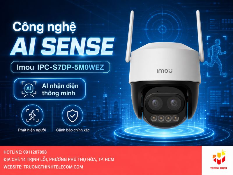 Công nghệ AI SENSE trên Imou IPC-S7DP-5M0WEZ