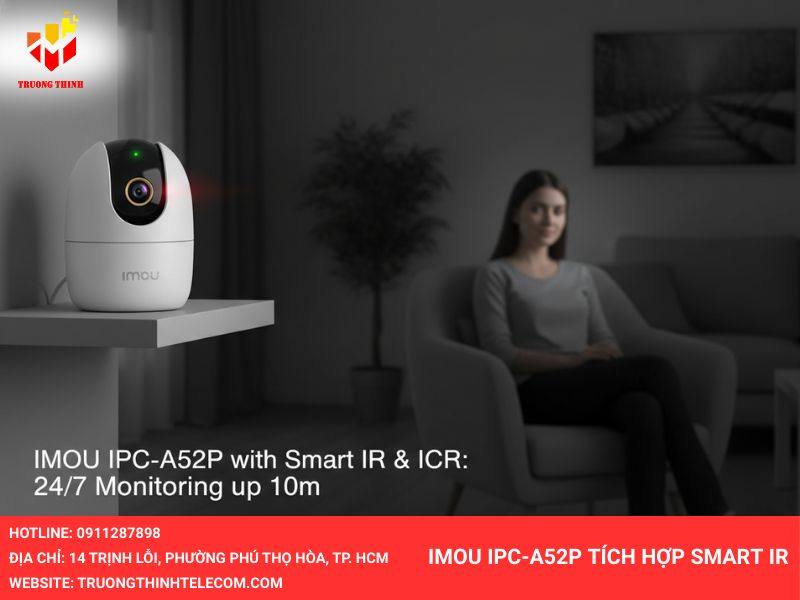 IMOU IPC-A52P tích hợp Smart IR