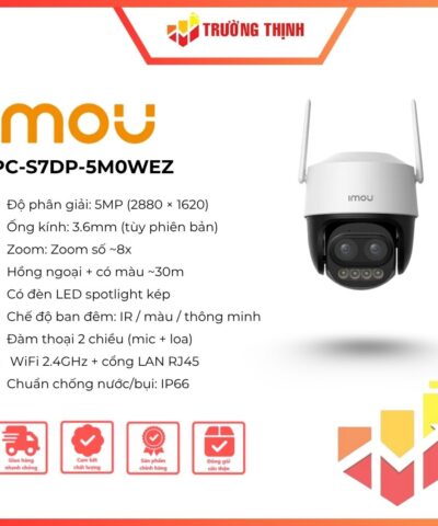 Camera WiFi 5MP IMOU IPC-S7DP-5M0WEZ (Cruiser Z 3K)