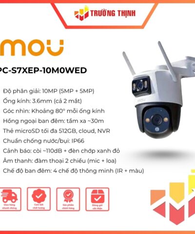 Camera Cruiser DUAL 2 IMOU 10MP IPC-S7XEP-10M0WED ngoài trời